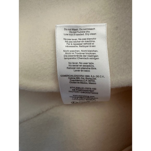 ANINE BING Quinn Blazer White Cashmere Blend - Women's XS - MSRP $650 - Picture 13 of 13